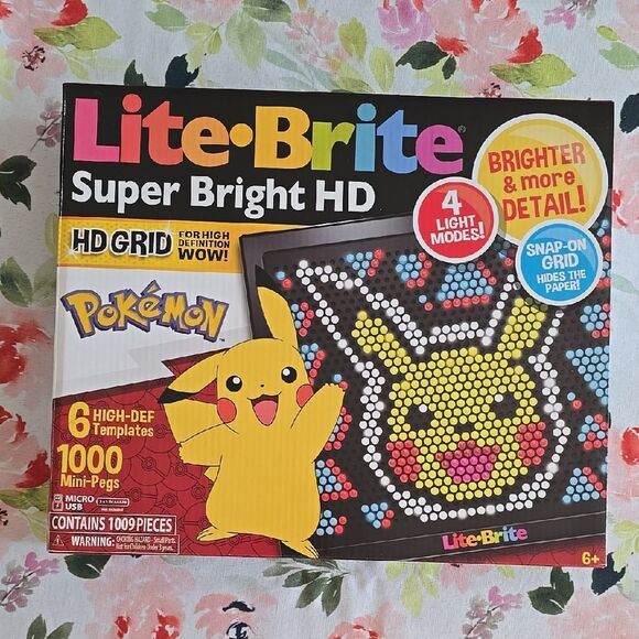 Lite-Brite Super Bright HD Pokémon Set NEW - Picture 7 of 7